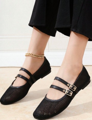 
						Balerini SHEIN, negru