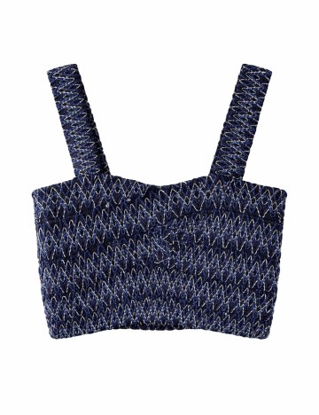 Top Zara, bleumarin