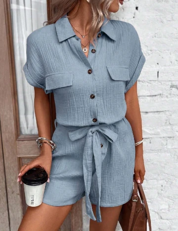 Salopeta SHEIN, albastru