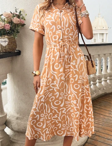 Rochie medie SHEIN, maro