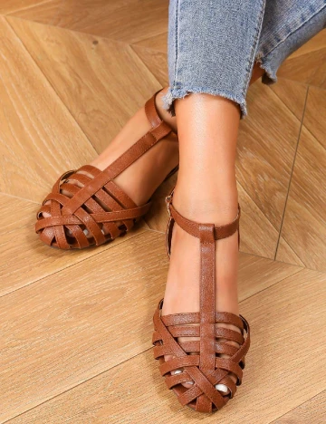 Sandale SHEIN, maro