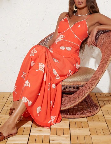 
						Rochie lunga SHEIN, portocaliu