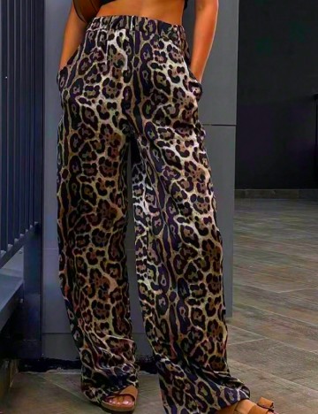 
						Pantaloni SHEIN, animal print
