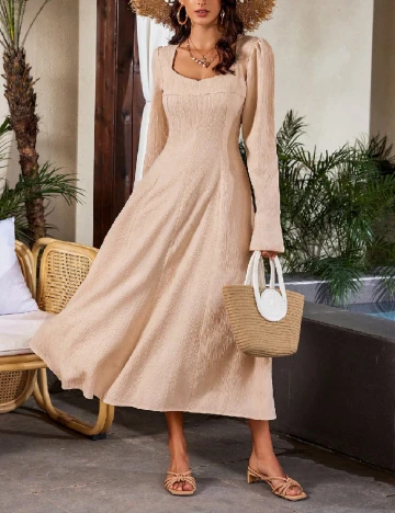 Rochie medie SHEIN, crem