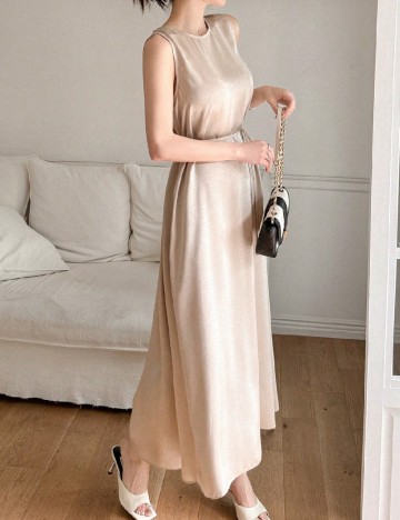 
						Rochie lunga Dazy, bej