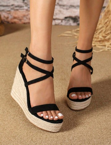 
						Sandale SHEIN, negru