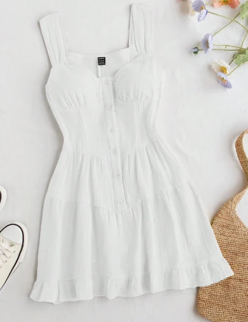 Rochie scurta SHEIN, alb