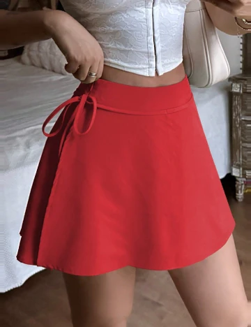 Fusta pantalon SHEIN, rosu