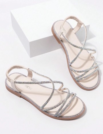 
						Sandale Shein Kids, argintiu