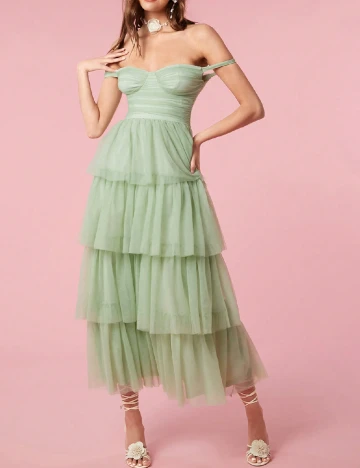 Rochie medie SHEIN, verde
