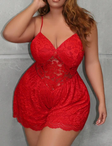 Salopeta SHEIN, rosu