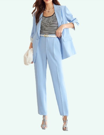 
						Pantaloni MOTF, albastru