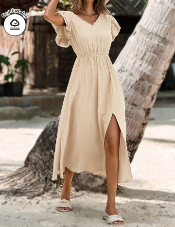 
						Rochie medie SHEIN, crem