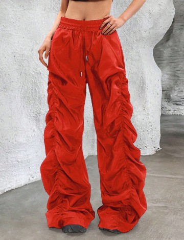 
						Pantaloni SHEIN, rosu