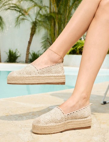 Espadrile SHEIN, crem