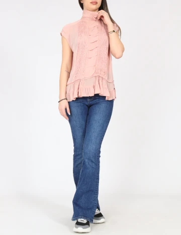 Bluza Zara, roz pudra