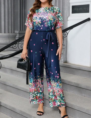 Salopeta SHEIN CURVE, floral print