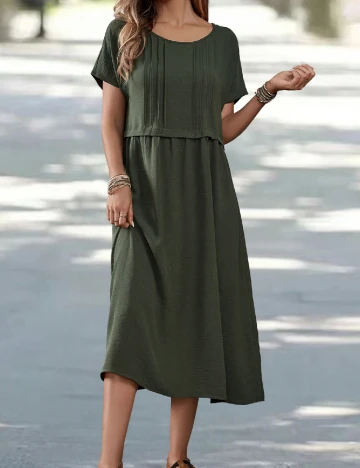 Rochie medie Emery Rose, verde