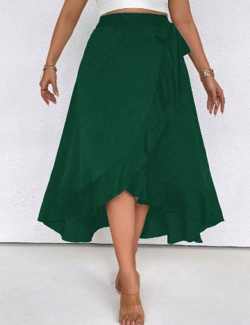 
						Fusta SHEIN CURVE, verde