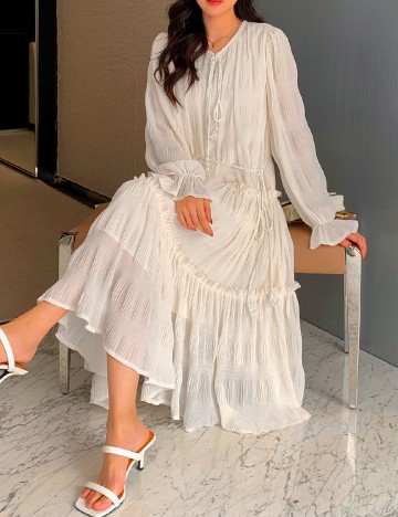 
						Rochie lunga Dazy, crem