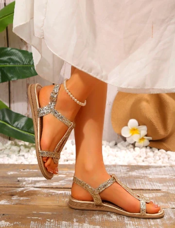 Sandale SHEIN, auriu