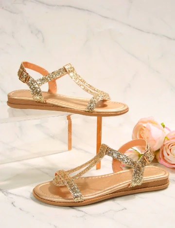 Sandale SHEIN, auriu