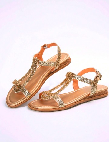 Sandale SHEIN, auriu