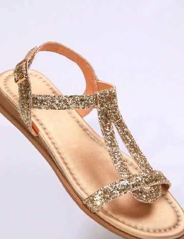 Sandale SHEIN, auriu