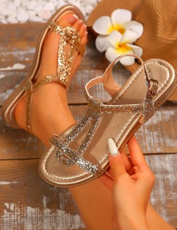 Sandale SHEIN, auriu