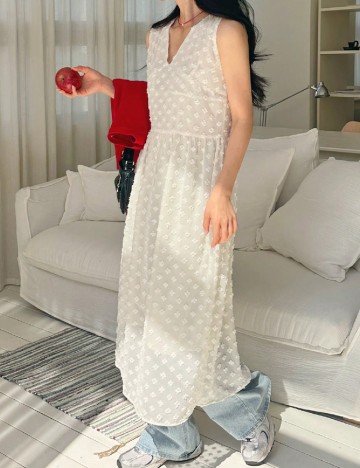 
						Rochie medie SHEIN, ecru