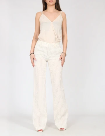 Pantaloni Zara, ecru