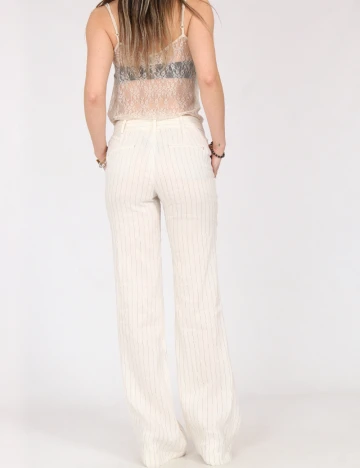 Pantaloni Zara, ecru