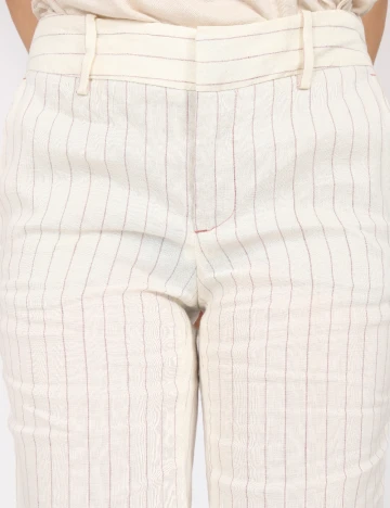 Pantaloni Zara, ecru