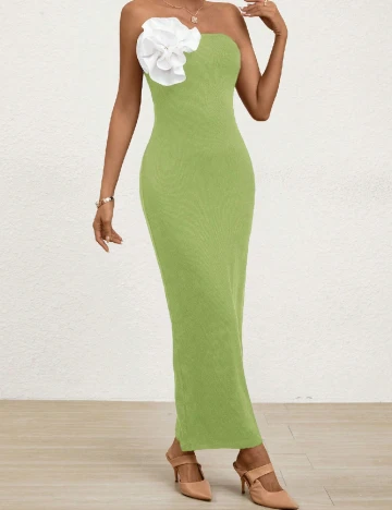 Rochie lunga SHEIN, verde