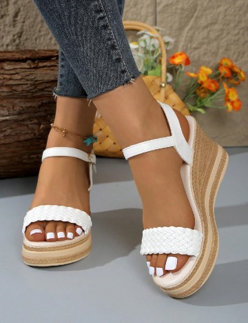 Sandale SHEIN, alb