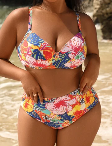 Costum de baie SHEIN CURVE, mix culori