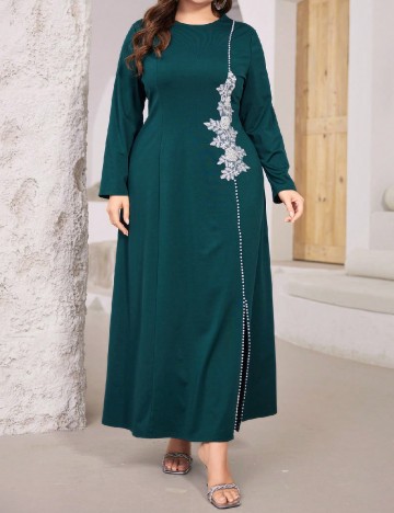 
						Rochie lunga SHEIN CURVE, verde