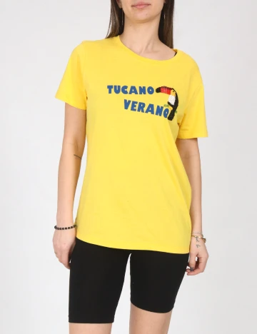 Tricou Pull&Bear, galben