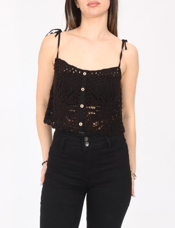 
						Top Zara, negru