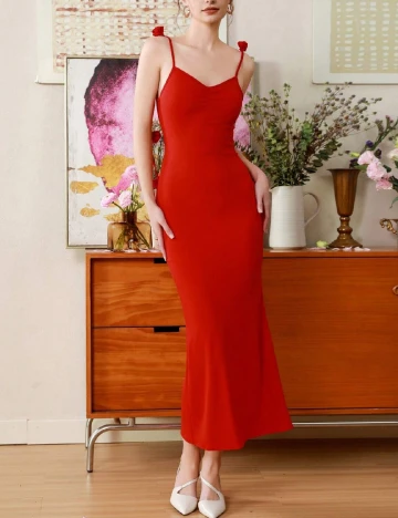 Rochie medie SHEIN, rosu