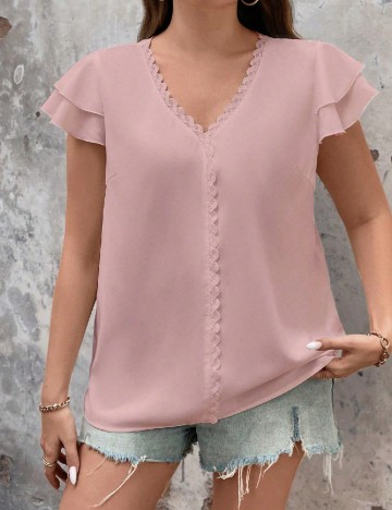 
						Tricou SHEIN CURVE, roz