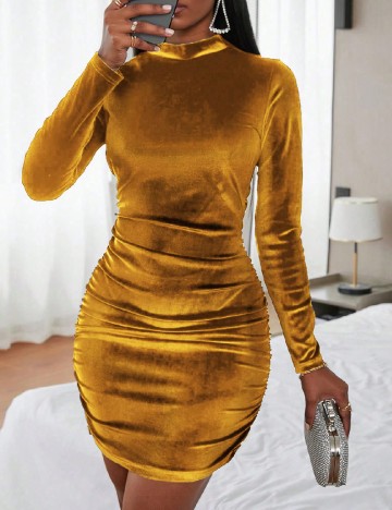 
						Rochie scurta SHEIN, mustar