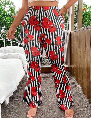 Pantaloni SHEIN CURVE, floral