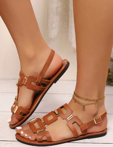Sandale SHEIN, maro