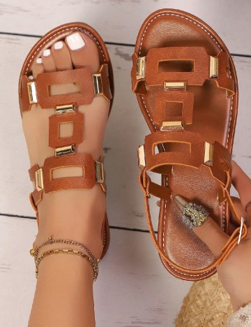 Sandale SHEIN, maro