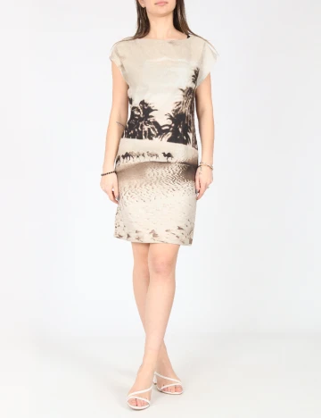 Rochie scurta Zara, bej