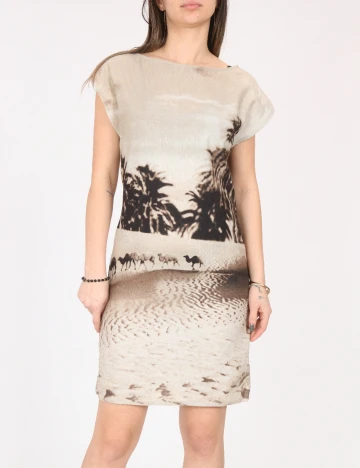 Rochie scurta Zara, bej