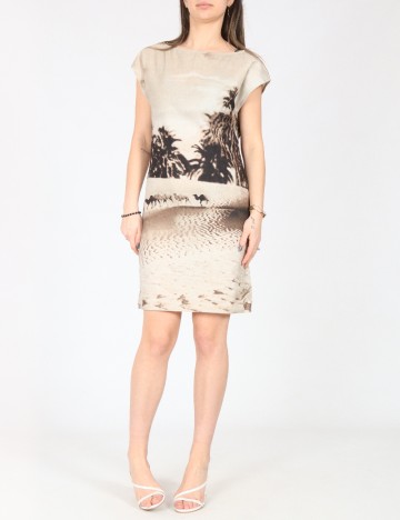 Rochie scurta Zara, bej