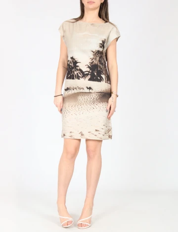 Rochie scurta Zara, bej