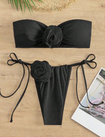 
						Costum de baie SHEIN, negru